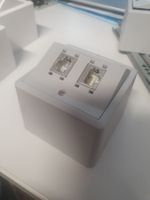AP 2xRJ45 EDIZIOdue Schrägauslas Feller UKV EDV freenet