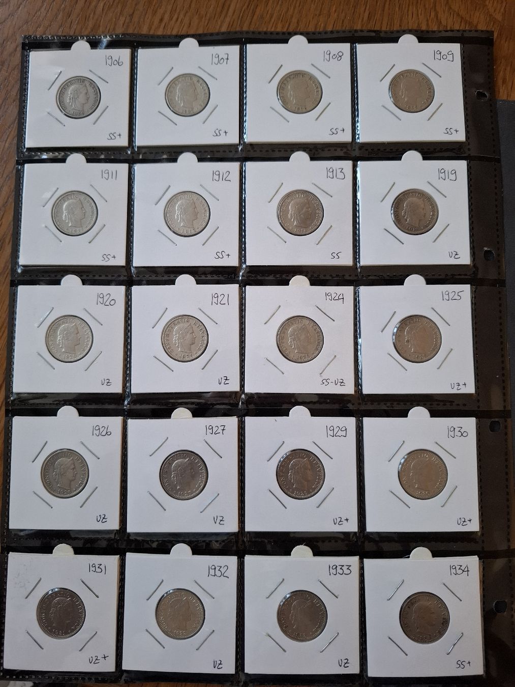 Tutti le monete: 20 Rappen Sammlung nr.47 – Usato da Hunzenschwil venduto da Hardrock6 1