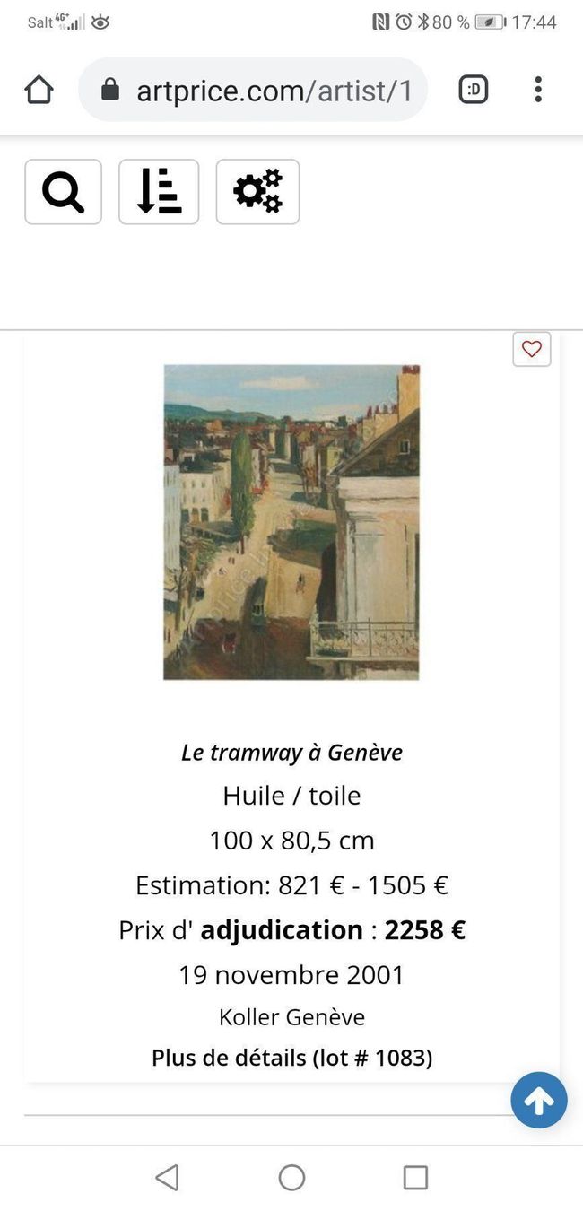 Dipinti: Herbert THEURILLAT (1896-1987) – Usato da Genève venduto da Qanil77 6