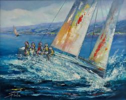 - Italienisches Gemälde - 40x50cm