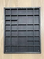 Setzkasten (schwarz lasiert) aus Holz – Sortierkasten