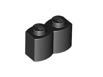 Lego Kit di costruzioni: LEGO - 250x Black Brick Modified Log Profile - 30136 - NEW – Nuovo (secondo la descrizione) da Muhen venduto da Legoholic