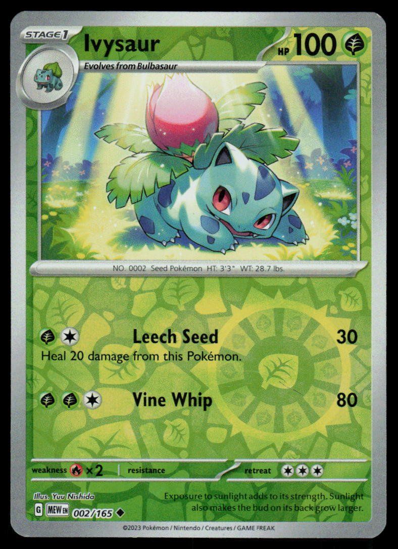 Pokémon Sammelbilder & Trading cards: Pokemon Ivysaur 002/165 – Gebraucht aus Herisau von Pokemon2025