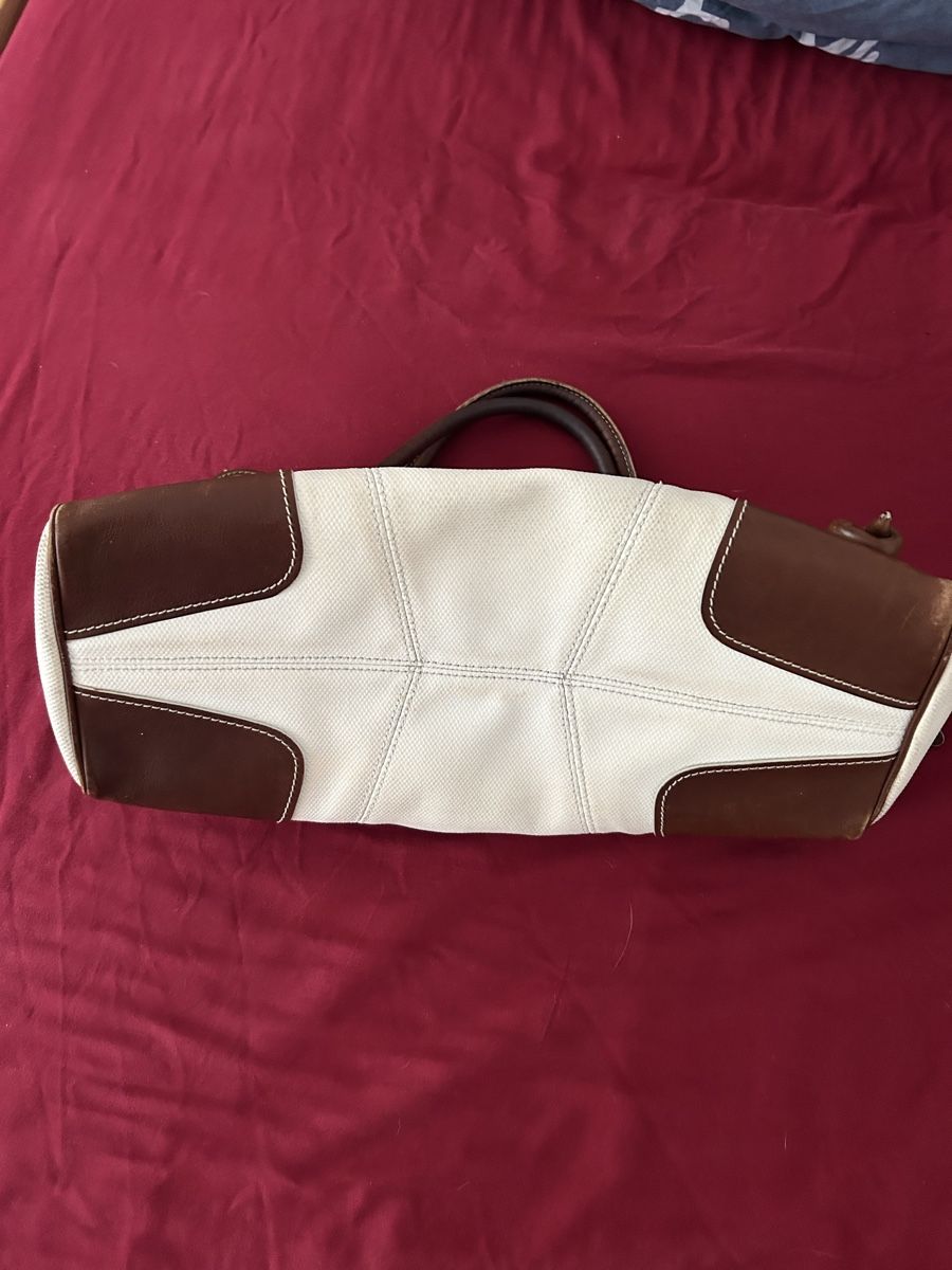 Hogan Borse da donna: Borsa Hogan pelle e tessuto bianco marrone usata – Usato da Personico venduto da Giovinted28 4