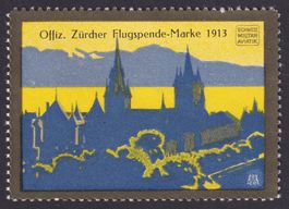 Flugspende Vignette 1913.1D Type III ungebraucht *