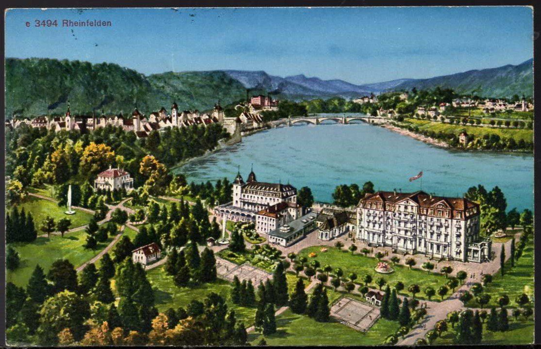 Cartoline postali: Rheinfelden, Panoramablick  1931 – Usato da Aarau venduto da kufi44