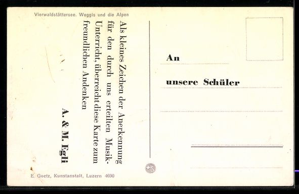 Cartes postales: Weggis /Vierwaldstättersee, Teilansicht – D'occasion à Berlin par bartko-reher 1
