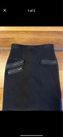Phlillp Lim black mini skirt XS
