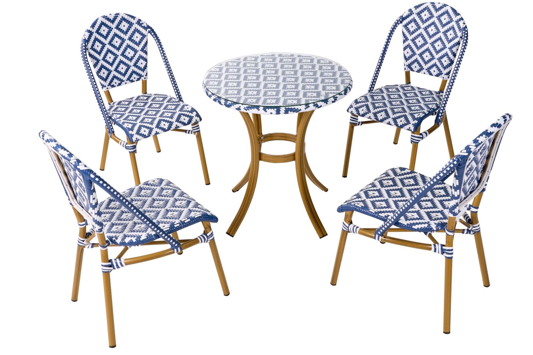 Beliani Set di tavolo e panche: 2x Ensemble bistro 4 chaises + table, style ethnique chic – Nuovo (secondo la descrizione) da Schönried venduto da niceforest