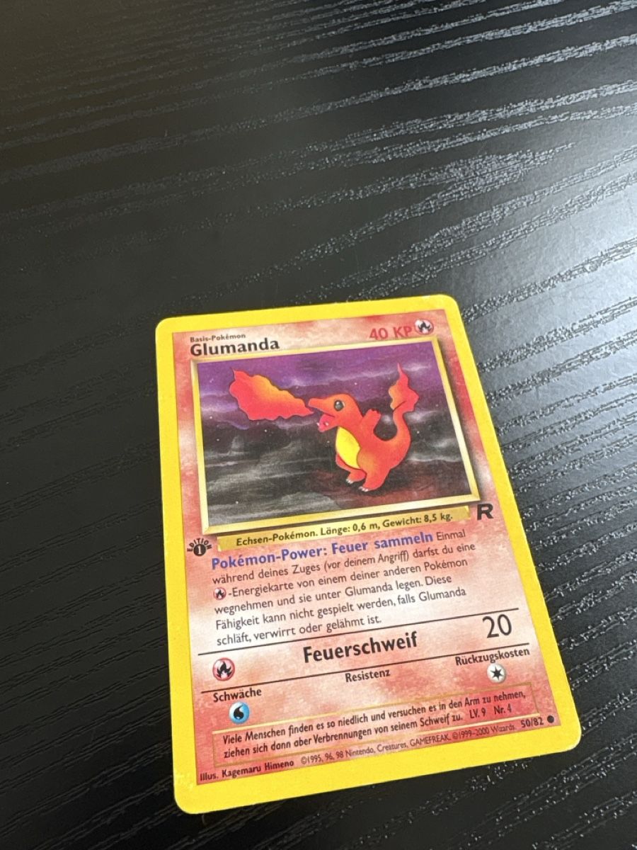 Pokémon Carte collezionabili: Glumanda R 1. Edition Deutsch, 50/82 – Usato da Wettingen venduto da Dario914 1