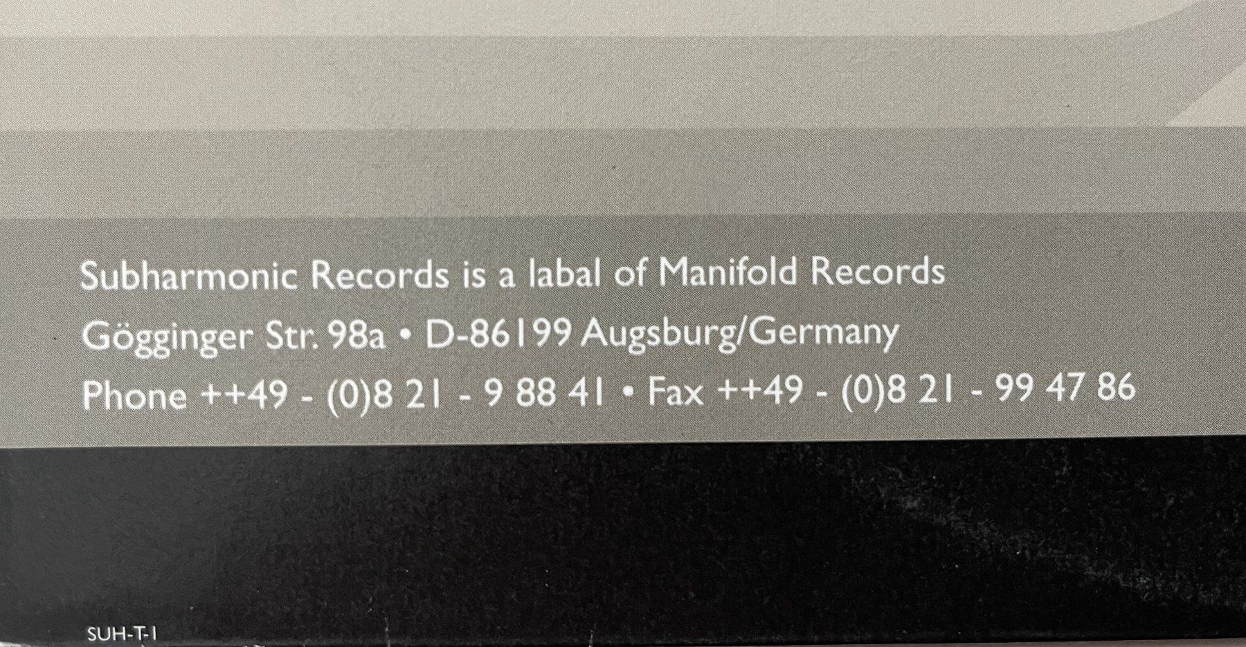 Dischi in vinile: DJ Franky Gee - SUBHARMONIC RECORDS - VINYL – Usato da Oftringen venduto da Vucki 2