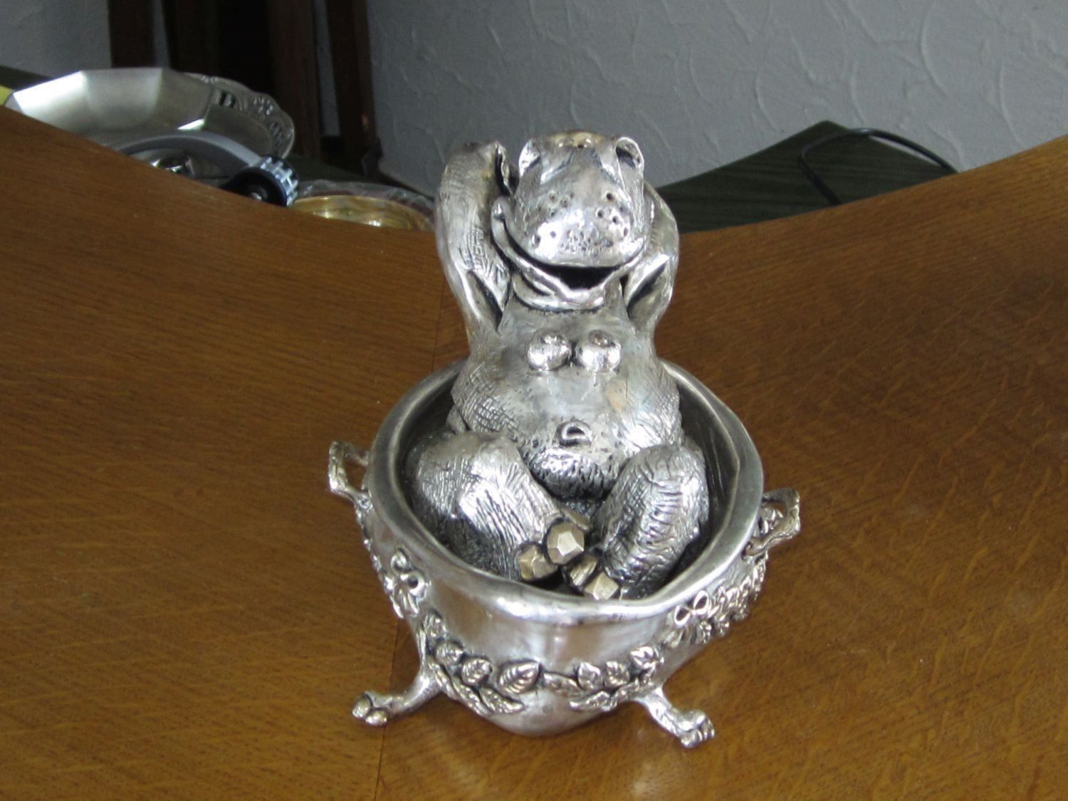 Sculture & Statue: Skulptur Nilpferd in Wanne Silber 925 – Nuovo (secondo la descrizione) da Eschenbach venduto da Alicekunst
