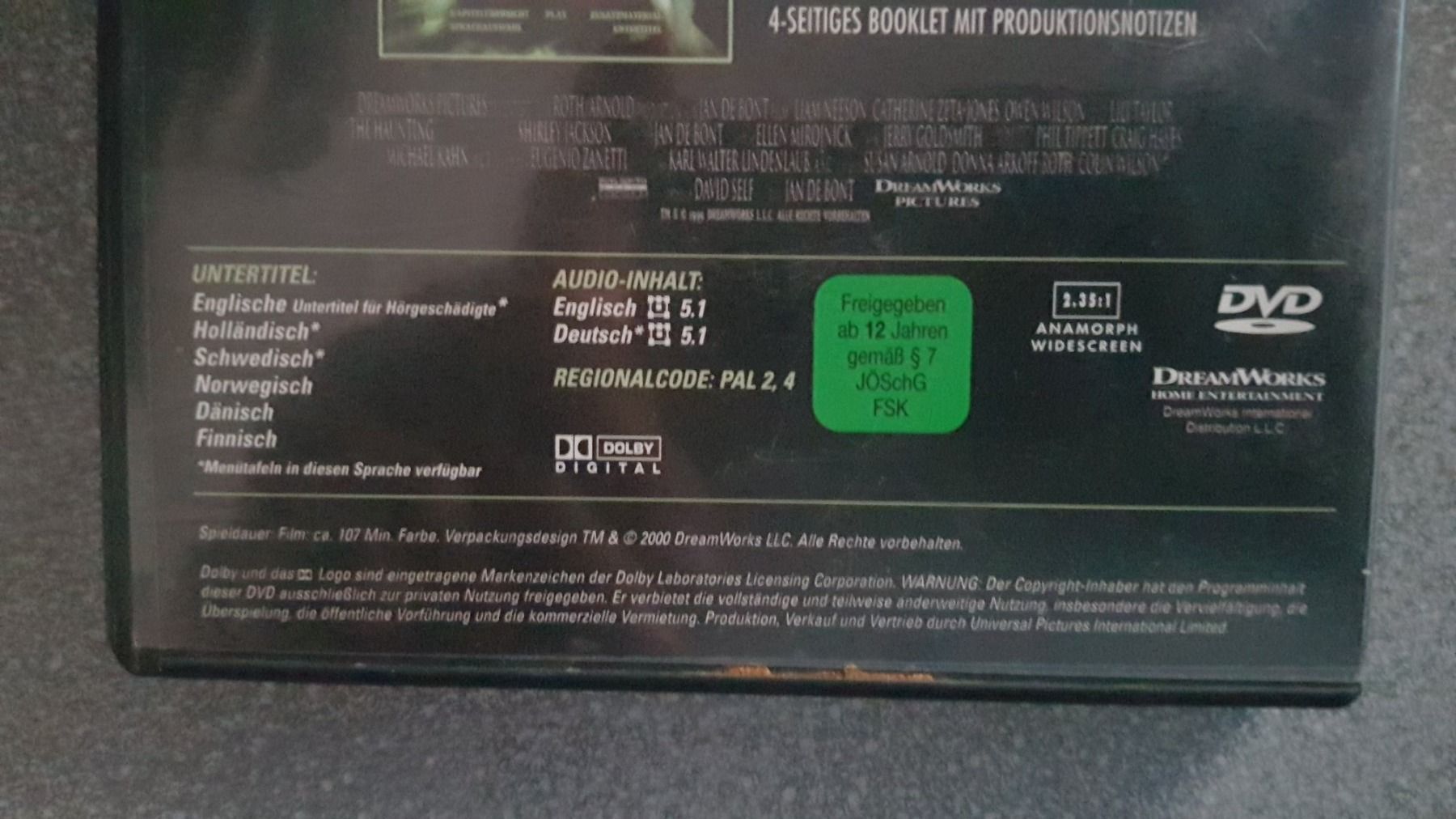 Tutti i DVDs: DVD Das Geisterschloss / Liam Neeson – Usato da Oetwil am See venduto da fineli2 1
