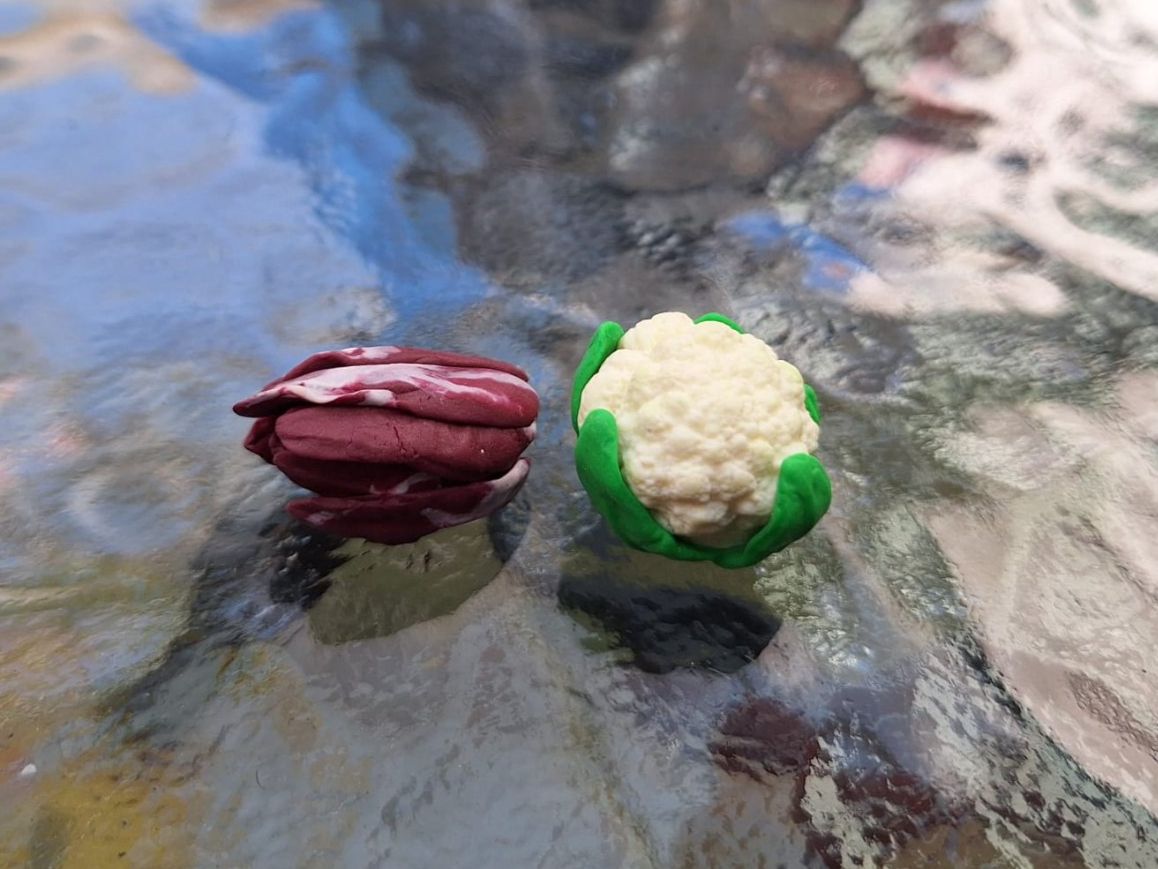 Case e mobili per bambole: Handmade Blumenkohl und Radicchio Salat – Nuovo (secondo la descrizione) da Zürich venduto da HandmadeTinyFood 4