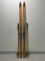 Ski (FA), fahrbare Holzski in top Zustand, ohne Kanten
