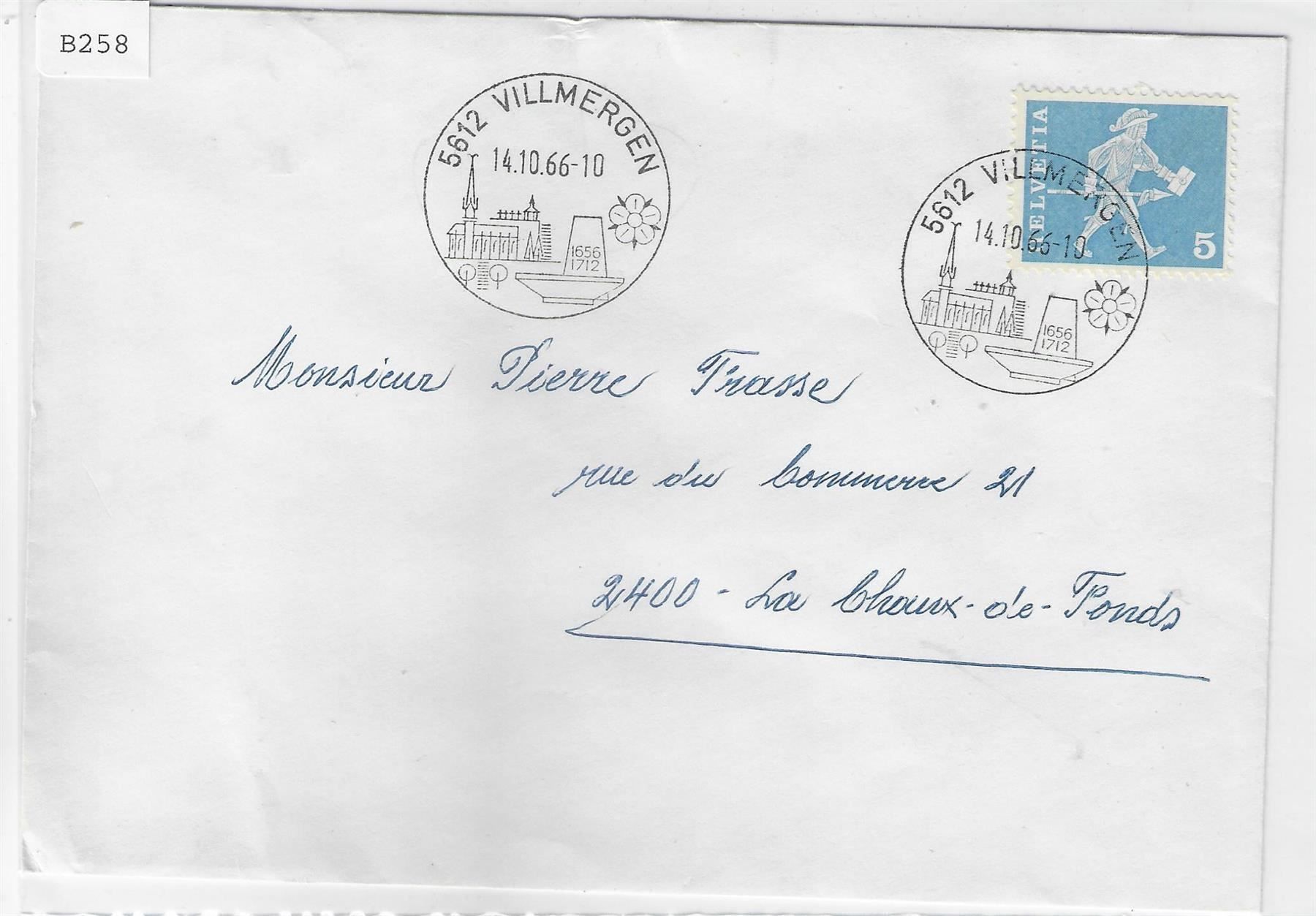 Tous les timbres: Werbestempel 5612 Villmergen 14.10.66 – Antique à Ettingen par Kartenplanet