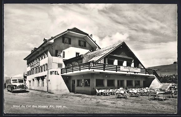 Cartoline postali: Col des Mosses, Hotel-Restaurant du Col  – Usato da Berlin venduto da bartko-reher