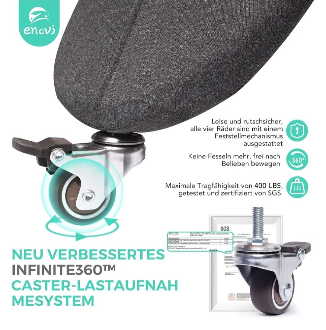 Sedie: Sitzball mit Rollen (ergonomisch) – Nuovo (secondo la descrizione) da Winterthur venduto da jessy.j3012 3