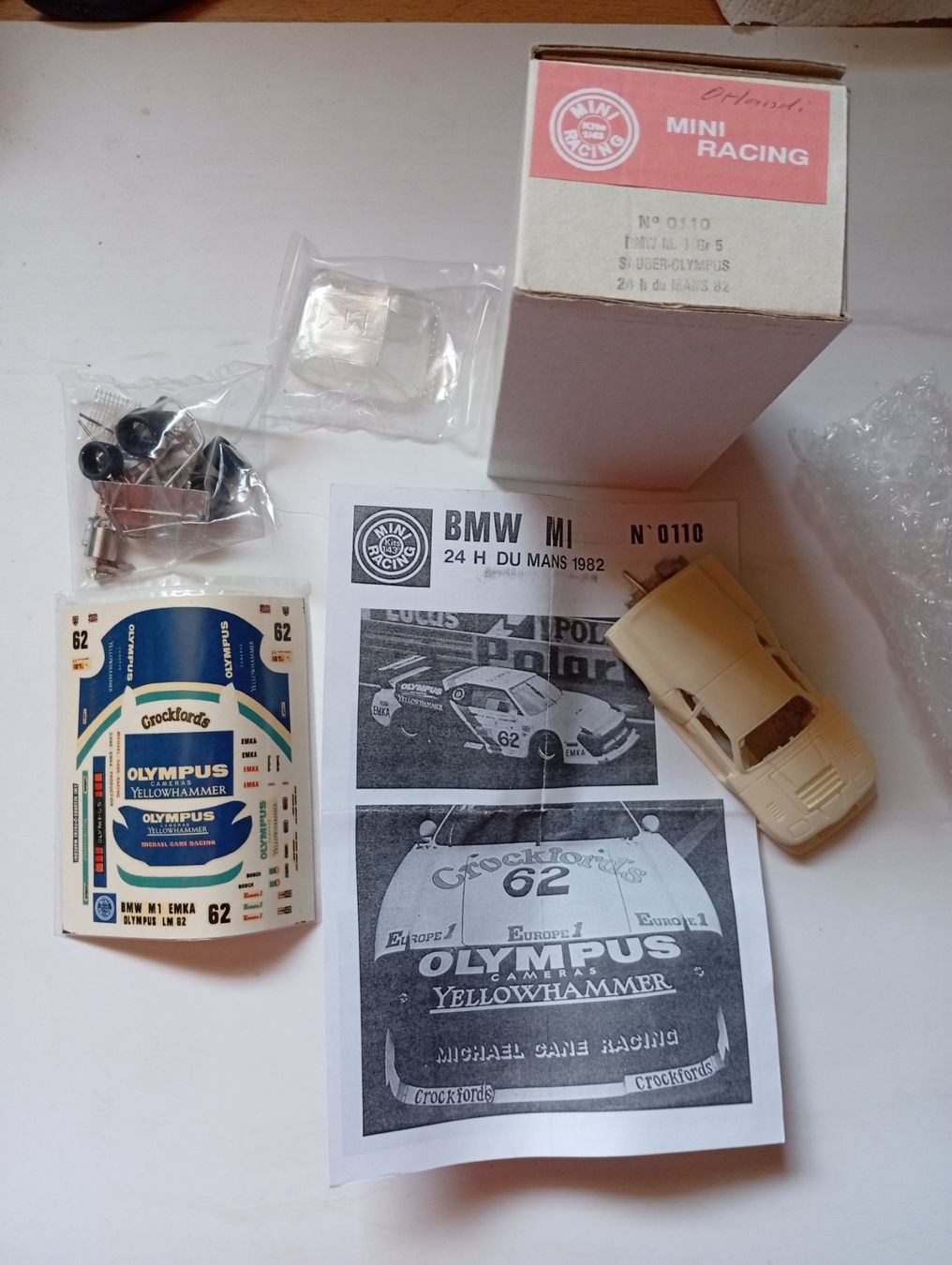 BMW Modellini d'auto: Kit 1/43 BMW M1 Gr.5 Sauber – Usato da Alle venduto da Rissor 1