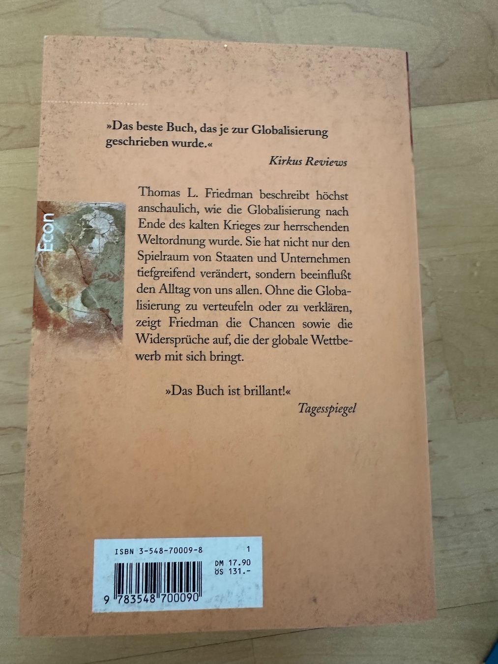Libri: Globalisierung verstehen - Thomas L. Friedmann – Usato da Rothenburg venduto da wer_g9fd 2