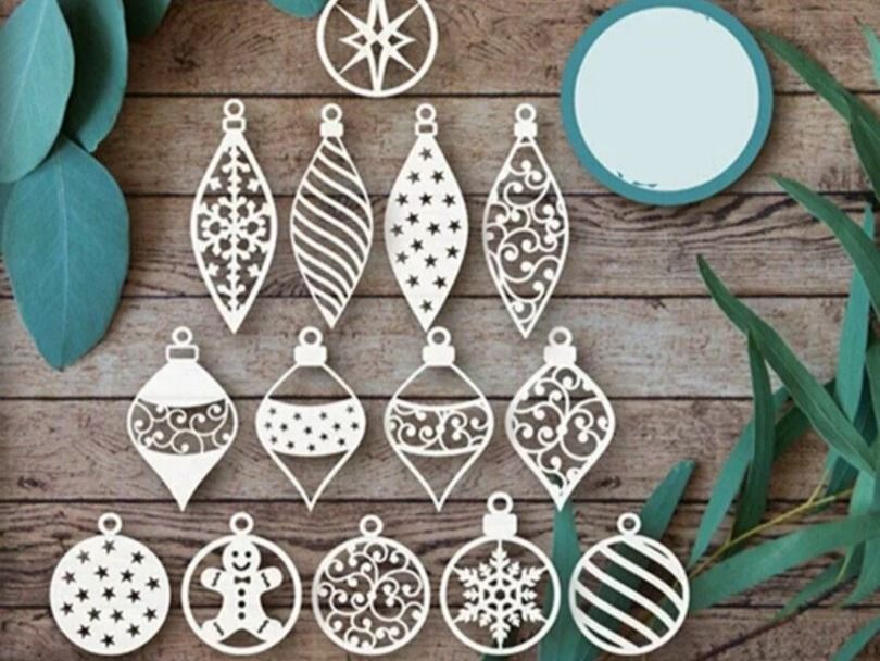 Schablonen: Stanzschablone Nr.132, Weihnachtskugeln (Sizzix geeignet) – Neu und originalverpackt aus Gretzenbach von Fliegepilz56