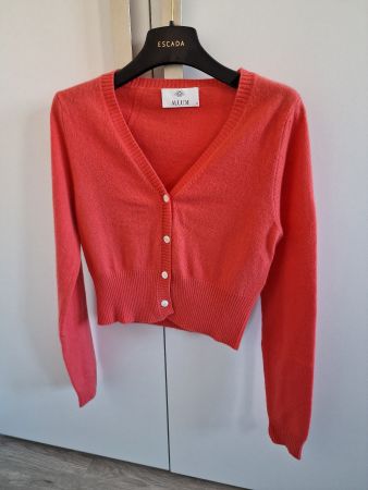 Allude Kaschmir-Feinstrick Crop-Cardigan, Gr. M (S)