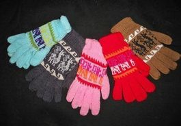 10 Paar Handschuhe Alpaka Motive, NEU!