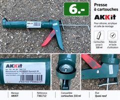 🔧 Presse à cartouches AKKIT – quasi neuve