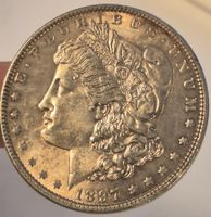USA 1 Dollar 1897 Morgan Dollar – 900er Silber ab 1 Fr !!