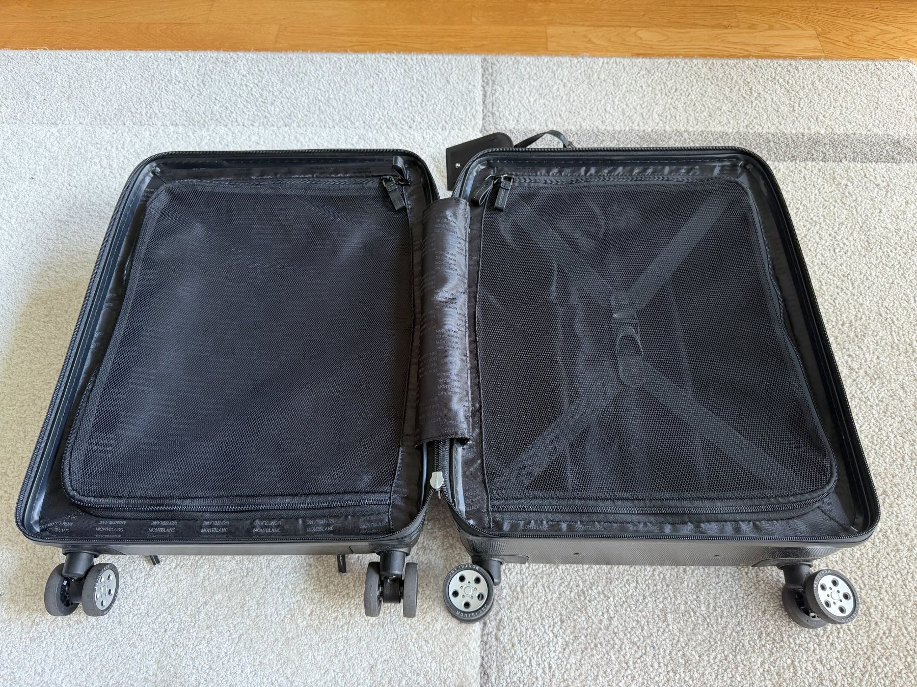Montblanc Valigie: MONTBLANC Nightflight Trolley 4 Wheel Black Hardshell – Usato da Founex venduto da HoppSuisse59 3