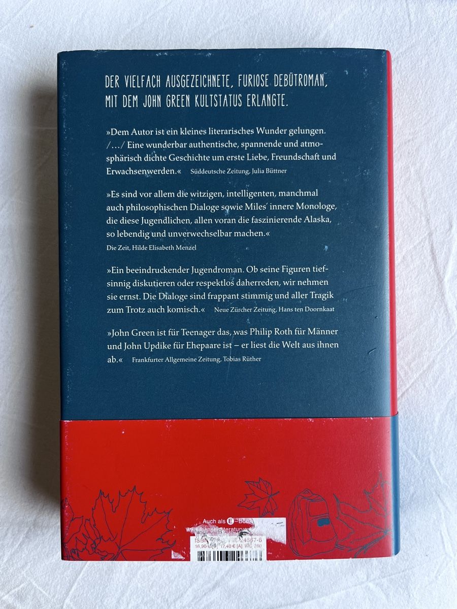 Livres: John Green - Eine wie Alaska – Neuf (Voir description) à Zürich par a.b.2025 1