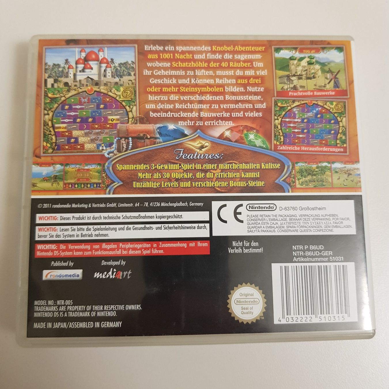 Nintendo Giochi: Nintendo DS Spiel: Orient Quest – Usato da Münchenstein venduto da 2DGames 1