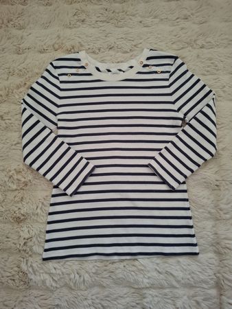 Marinière / Pull rayé Caroll s'engage - Bleu marine/Blanc M