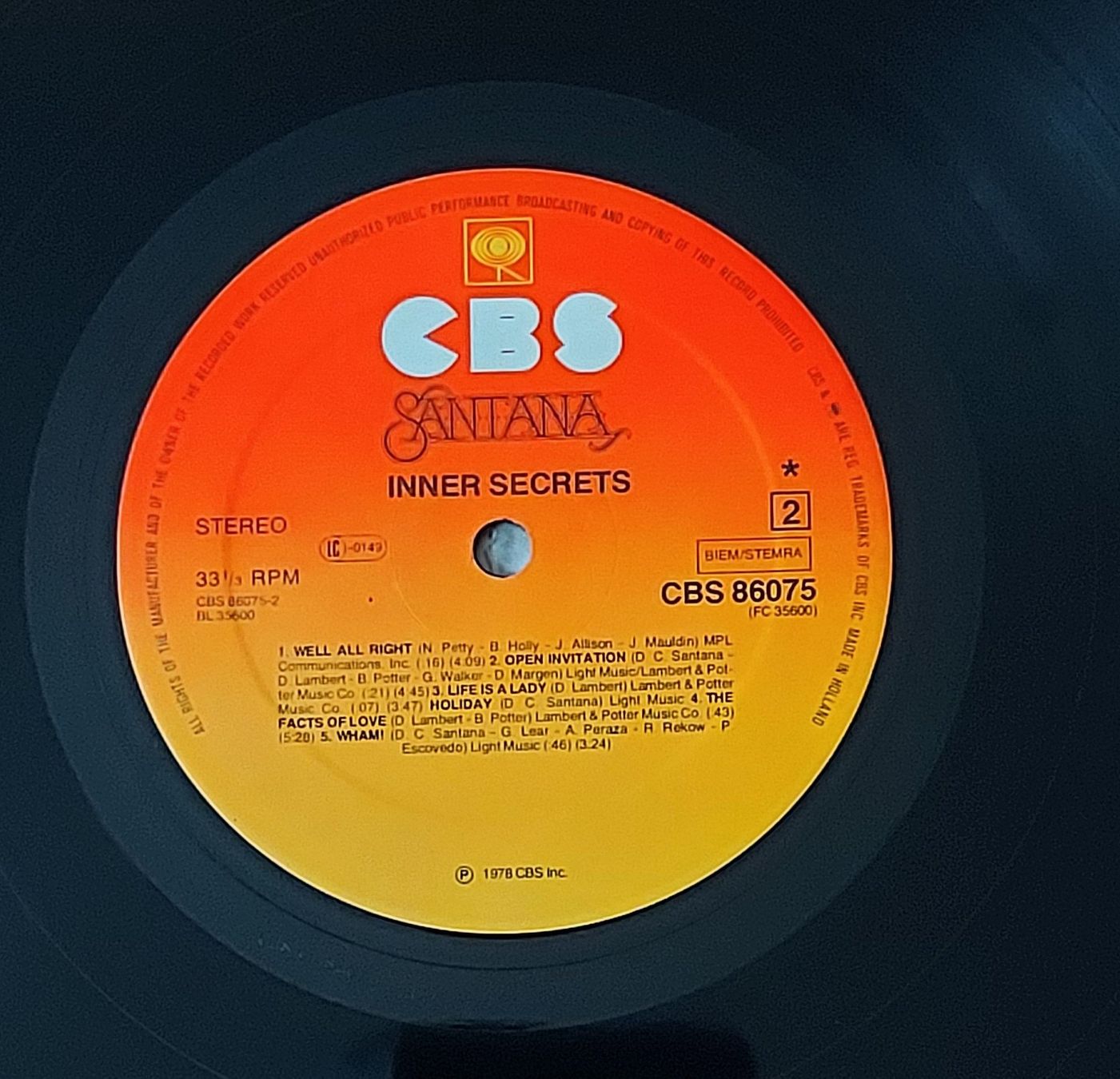 Schallplatten: LP - SANTANA - INNER SECRETS – Gebraucht aus Steckborn von Quo7 2