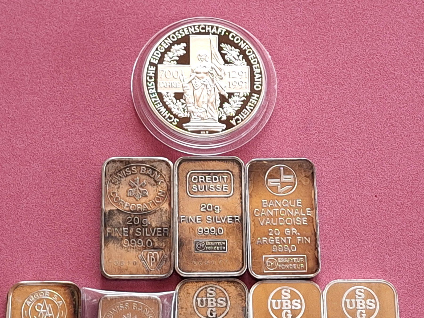 Metalli preziosi: SILBERBARREN - 156.1 GRAMM - FEINSILBER – Usato da Boniswil venduto da dpd4coins 3