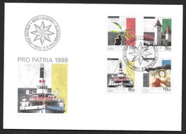 FDC Pro Patria Serie 1999; B264-B267