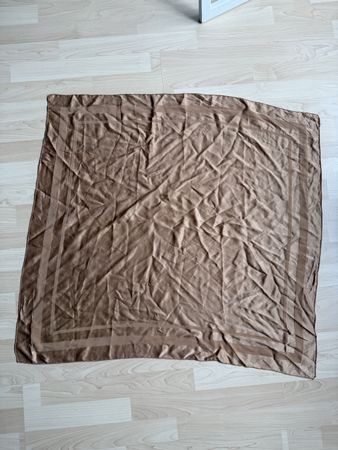 Valentino Seiden-Tuch braun gemustert 80 x 80 cm