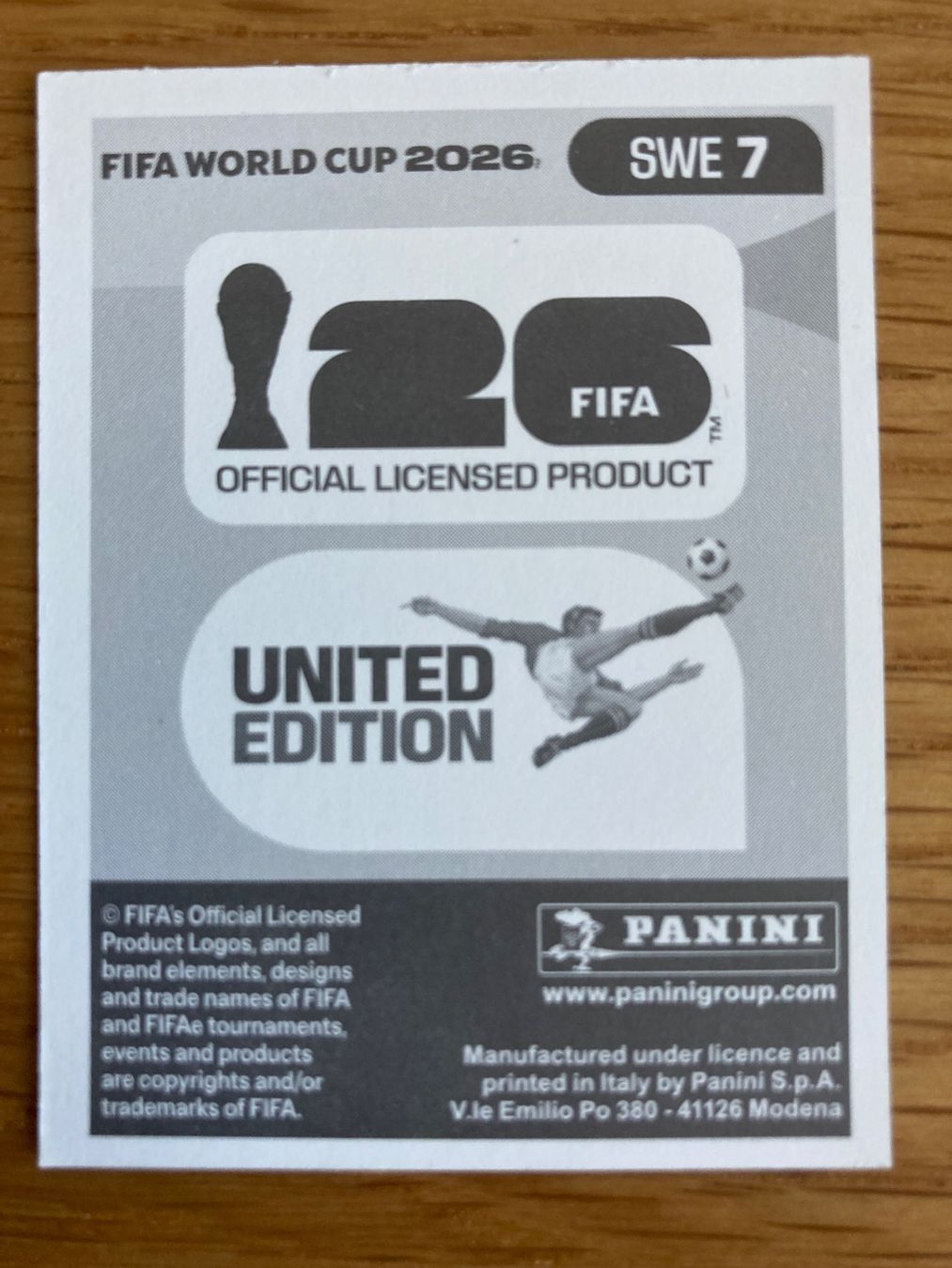 Panini Sammelbilder & Trading cards: WM Sticker SWE 7 – Neu (gemäss Beschreibung) aus Winterthur von Whitefish 1