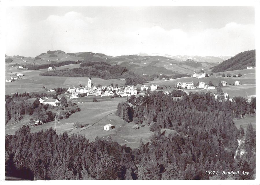 Cartoline postali: Hundwil, gelaufen 1950 – Usato da Frauenfeld venduto da POML