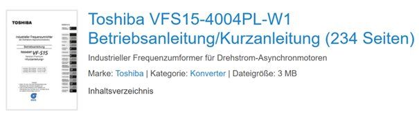 Componenti elettronici: Frequenz Umrichter, Konverter TOSHIBA – Usato da Ins venduto da funkflieger 6