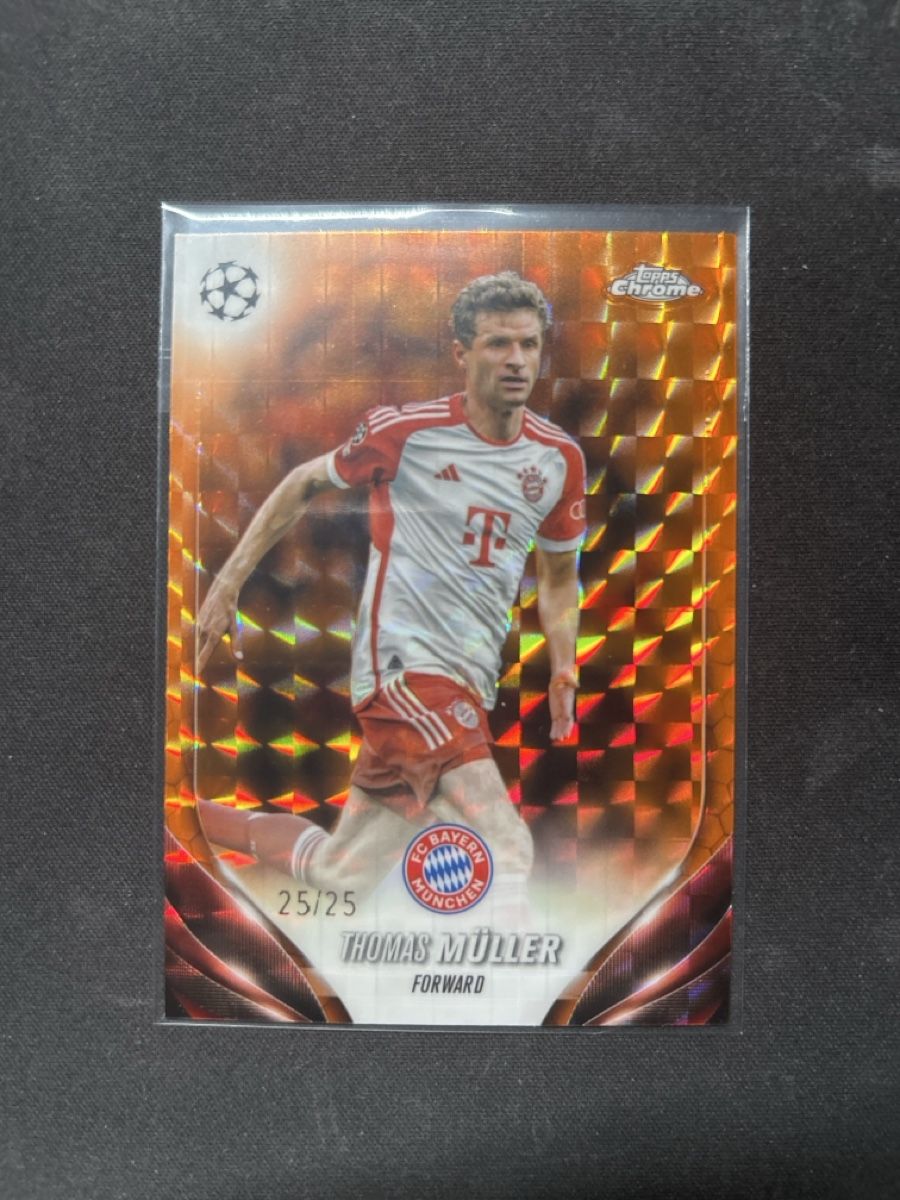Topps Carte collezionabili: Topps chrome Thomas Müller 25/25 orange – Usato da Greppen venduto da hcv_cc2r