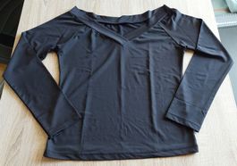Schickes schwarzes Langarmshirt, Grösse S/M - Top Zustand!