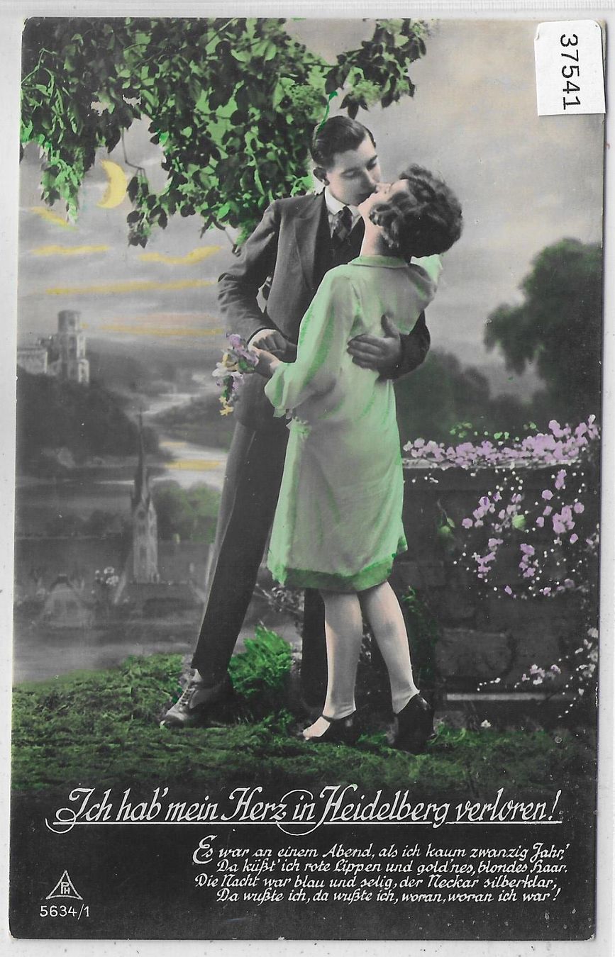 Cartoline postali: Liebespaar Couple - coloriert – Usato da Ettingen venduto da Kartenplanet