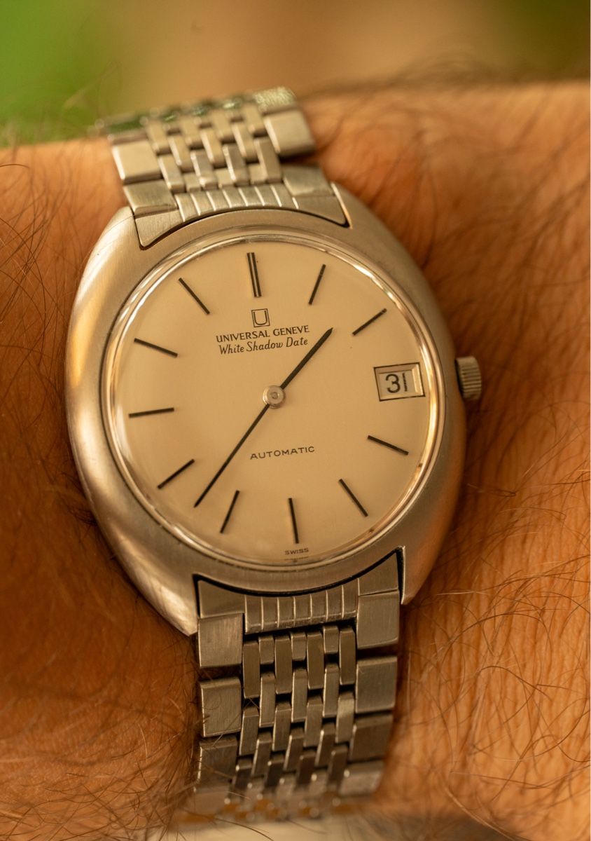 Universal Genève Orologi: Universal Genève White Shadow Date - Vintage – Usato da Grand-Lancy venduto da flombaba 1