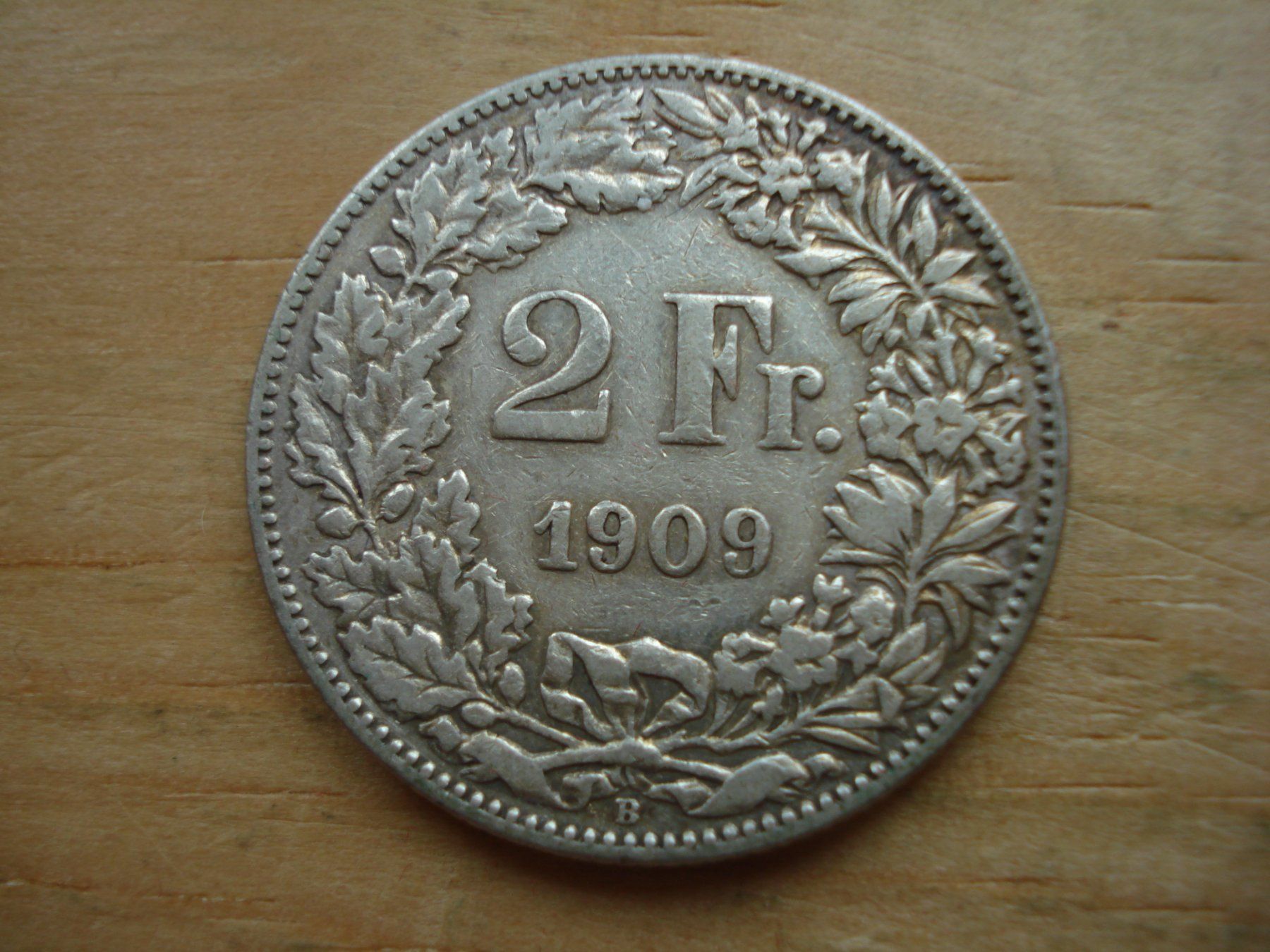 Tutti le monete: (S2) 2 Franken 1909 – Usato da Erlach venduto da Net-Coins