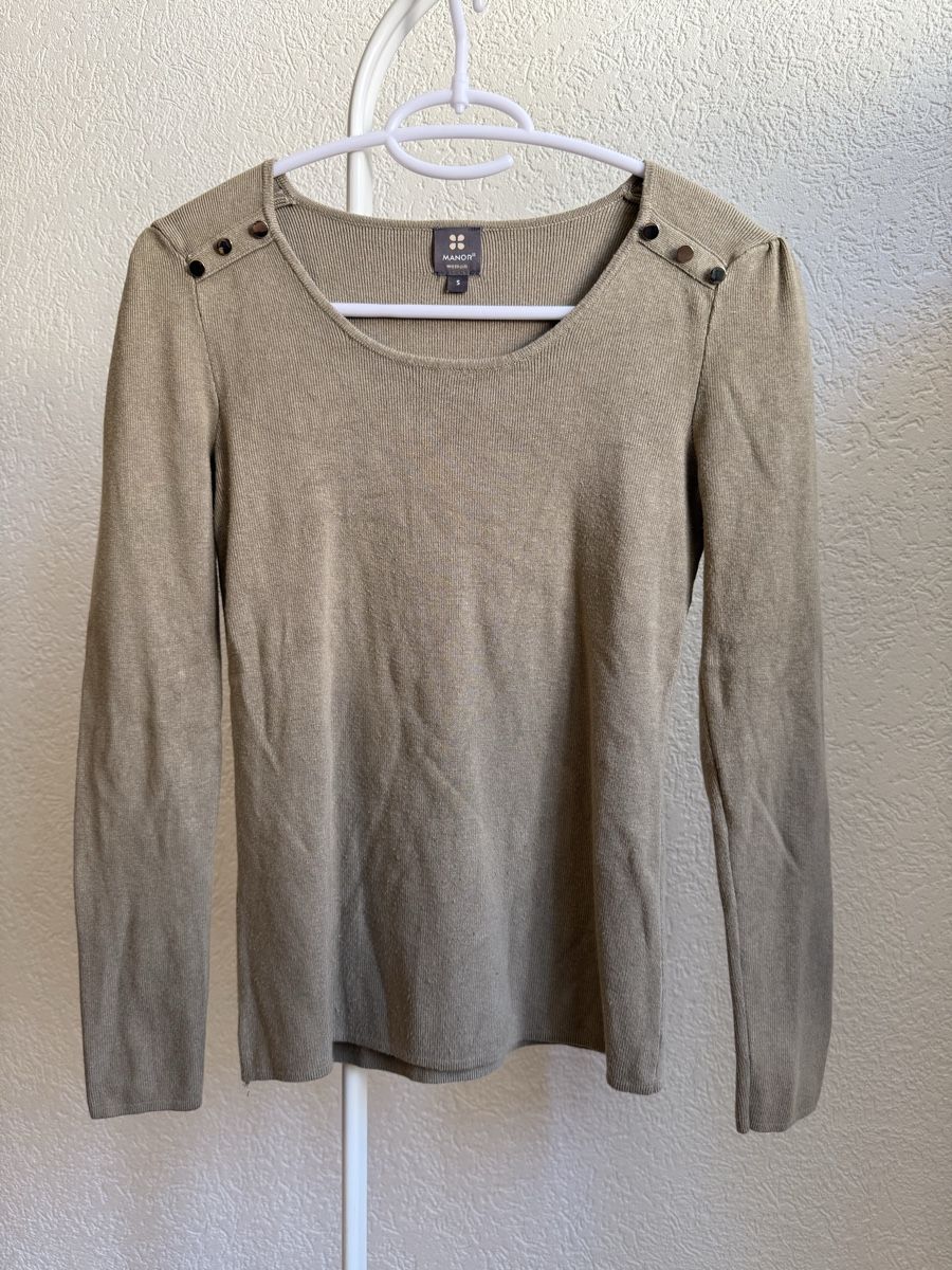 Manor Pulls & Sweat-shirts: Pull col rond maille vert kaki clair Manor, t.36/S – D'occasion à Tavannes par Thriftshop