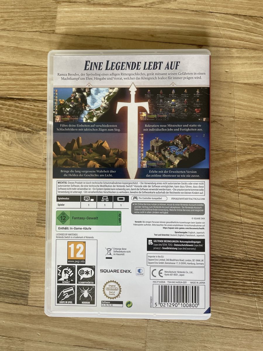 Nintendo Giochi: Final Fantasy Tactics - Switch / neu – Nuovo (secondo la descrizione) da Wiesendangen venduto da armandinho 1