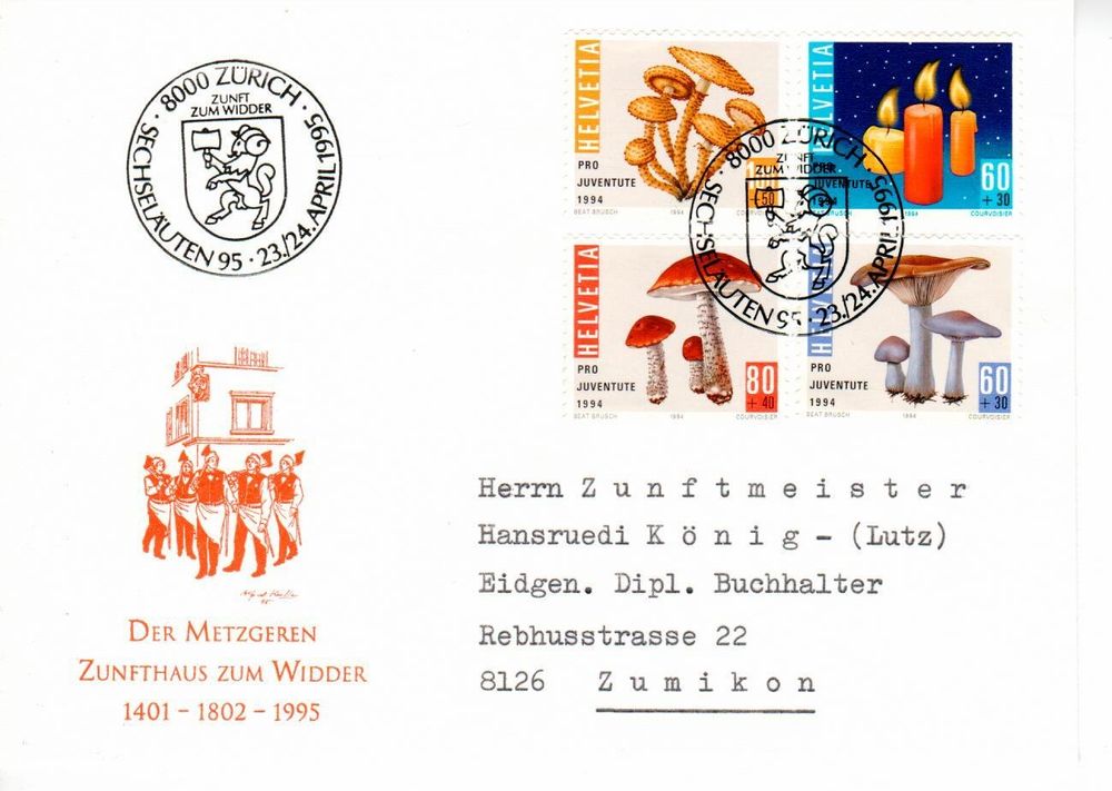 Brief, der Metzgeren Zunfthaus zum Widder Zürich Kaufen auf Ricardo