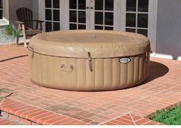 Jacuzzi gonflable Intex rond beige bon état général