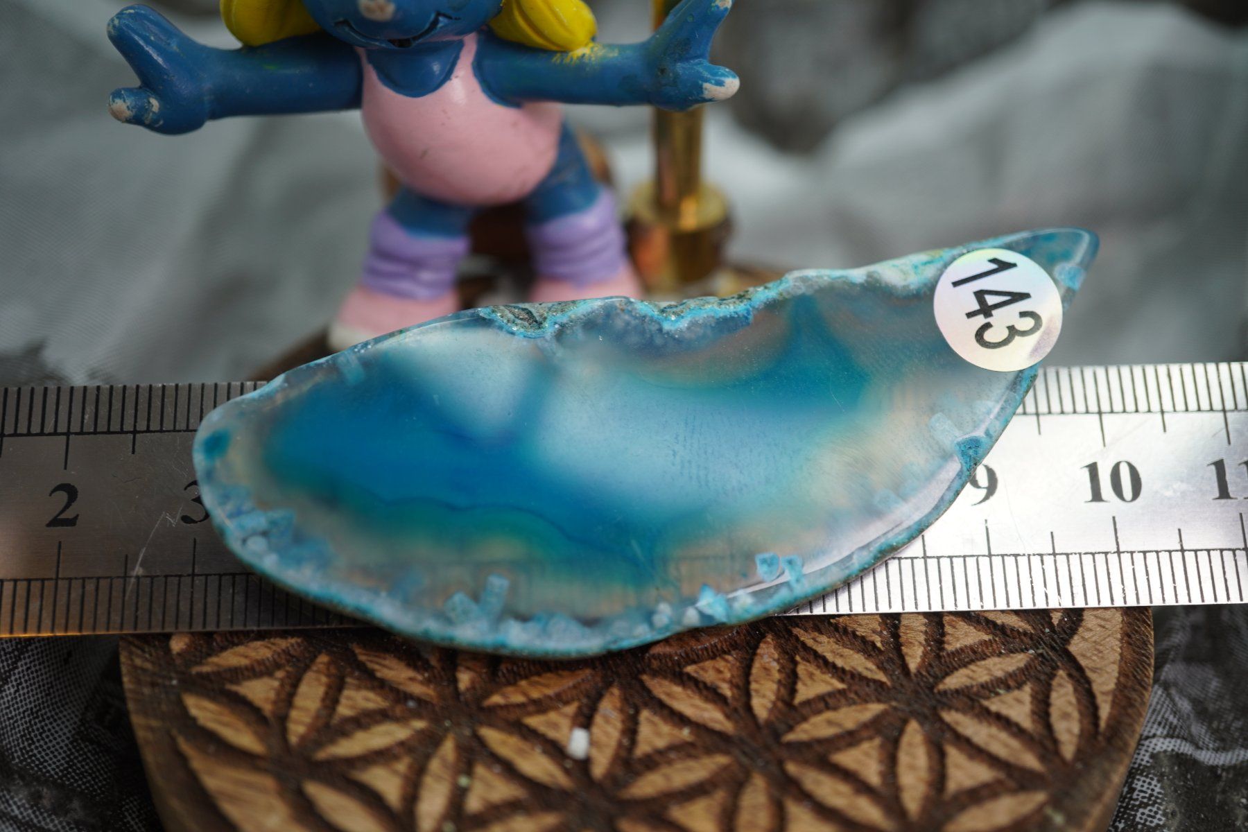 Minerali & Pietre curative: Achat  Scheibe  Blau  Wunderschön       ab  1.-     Räumung – Nuovo e nell'imballaggio originale da Eschenbach SG venduto da topstone 1